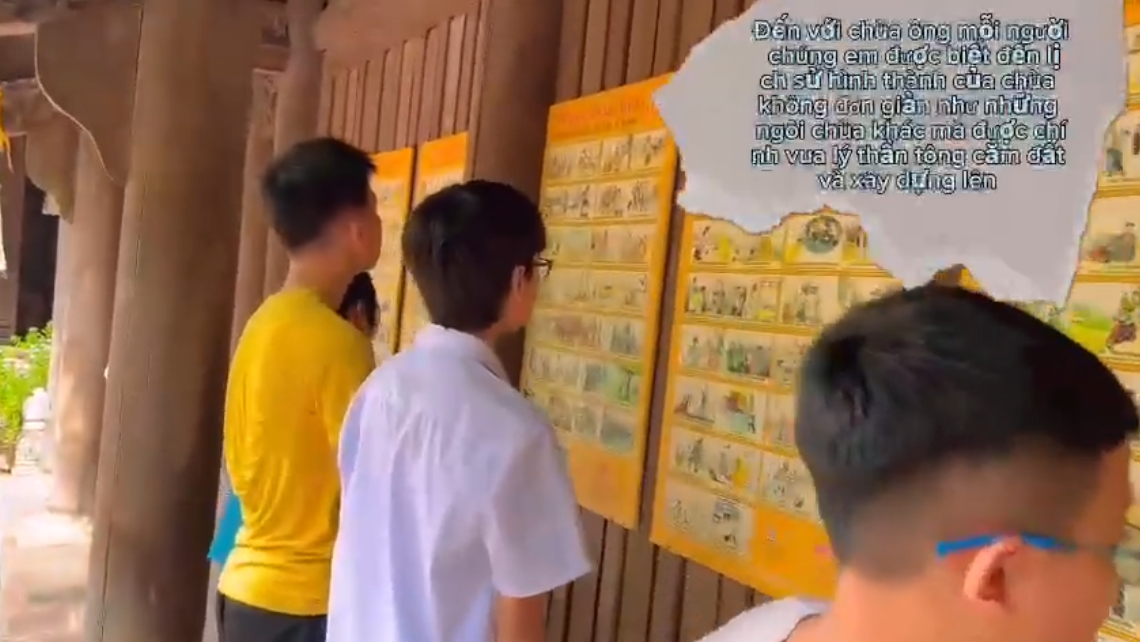 Học sinh tìm hiểu di tích văn hóa địa phương